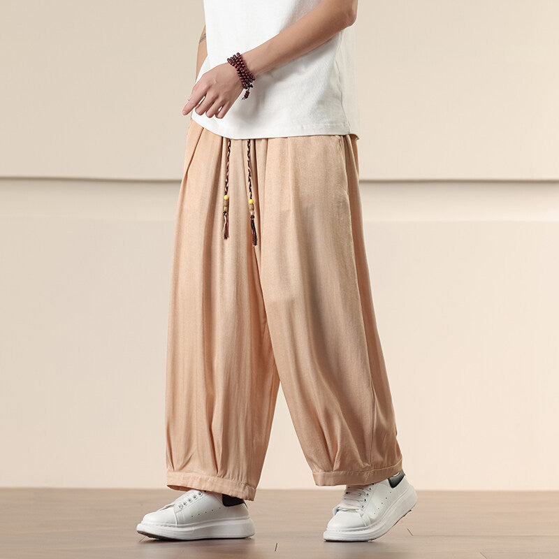 Casual Men's Retro Loose Plus Size Harem Pants
