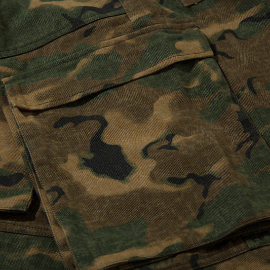 High Street Retro Multi-pocket Camouflage Cargo Pants