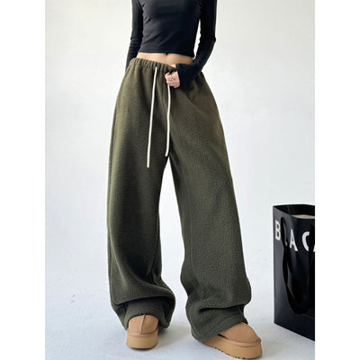 Cashmere Warm Wide-leg Pants For Women Winter