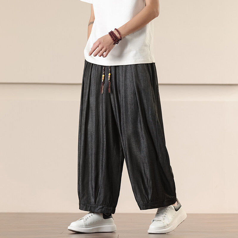 Casual Men's Retro Loose Plus Size Harem Pants