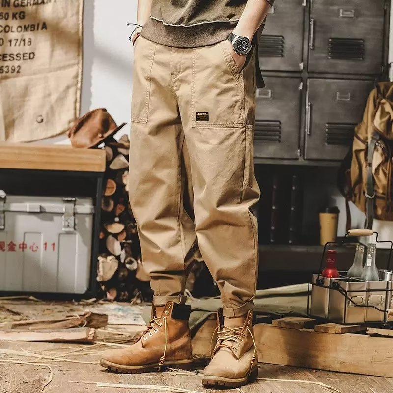 American Retro Lumberjack Ankle Banded Pants