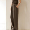 Autumn And Winter Cashmere Women's Wide-leg Pants