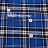 Embroidered Button Plaid Long-sleeved Shirt For Boys