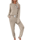 Home Long-sleeved Trousers Ladies Two-piece Set