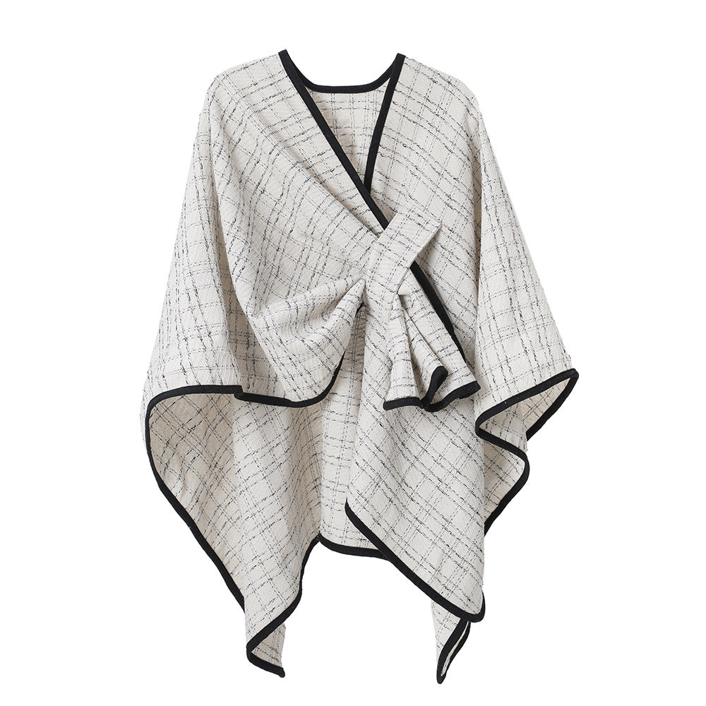 Autumn And Winter Pairs Of Beige Buckle Shawl