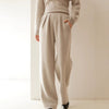Autumn And Winter Cashmere Women's Wide-leg Pants