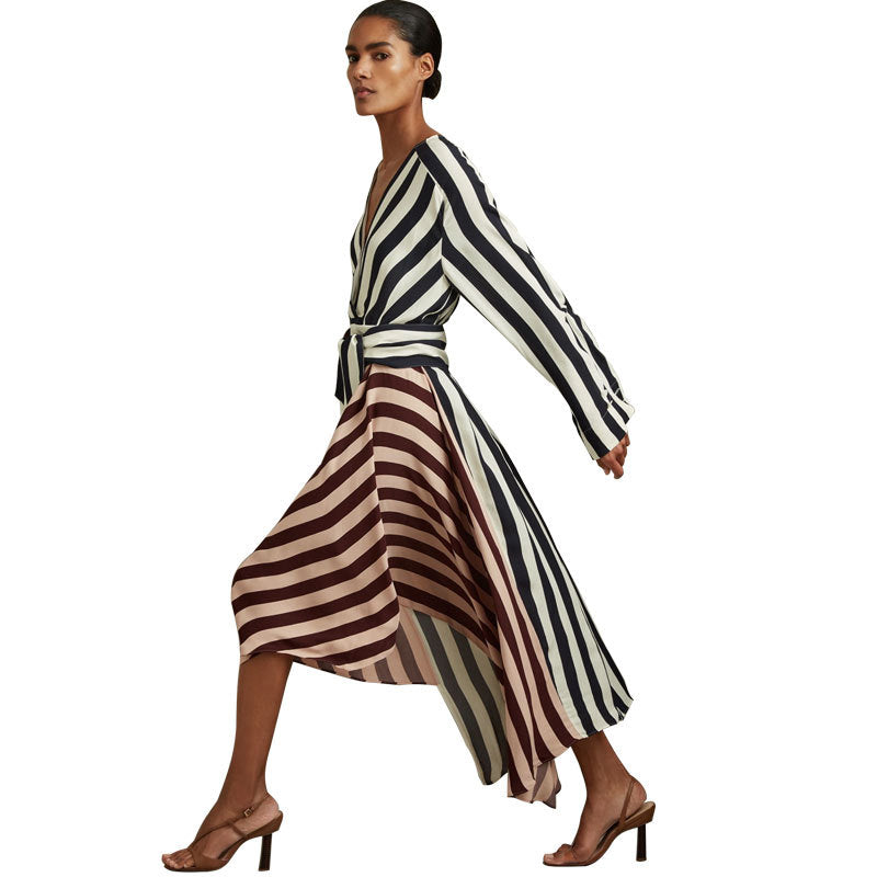 Loose Striped Dress Design Foreign Trade Casual Dress