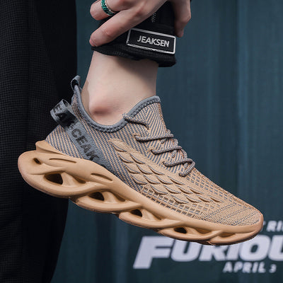 Blade Mesh Sports And Leisure Running Trendy Men's Shoes