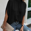 Casual Fashion Printing Split Batwing Sleeve Top