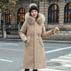 Women's Long Two-way Cotton-padded Clothes Fleece Trench Coat