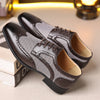 Imitation Houndstooth Men's Shoes Casual Leather Shoes