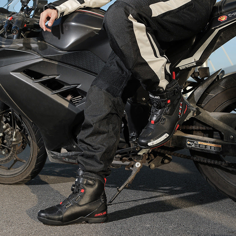 Men's Knight Motorcycle Shoes Waterproof Non-slip