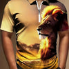 Men's Print Breathable Fashion Polo Shirt Top