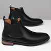 Chelsea Men's High-top Casual Business Wear Pointed Leather Boots