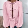 Casual Loose Buckle Shirt Top For Women