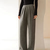 Autumn And Winter Cashmere Women's Wide-leg Pants