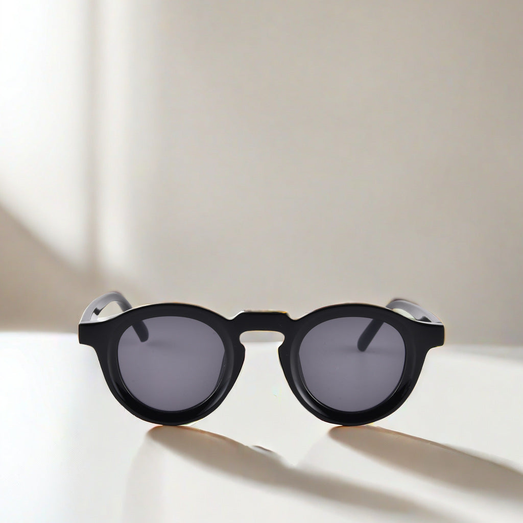 Sunshade Face Personalized Retro High-grade Round Sunglasses