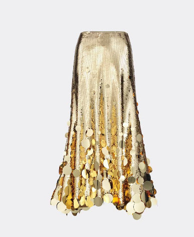 Spring New Party Fashion Plus Size Gongda Sequins Glitter Skirt