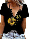 Women's Summer Fashion Animal Striped T-shirt