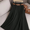 Women's Casual Pleated Skirt Can Be Printed