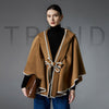 New Double-faced Woolen Goods Hooded Shawl
