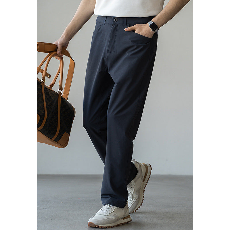 Fashion Men Quick-dry Casual Suit Pants