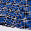 Embroidered Button Plaid Long-sleeved Shirt For Boys