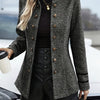 Women's Fashionable Double-breasted Mid-length Coat