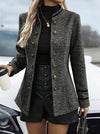 Women's Fashionable Double-breasted Mid-length Coat