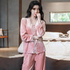 Women's Velvet Simple V-neck Pajamas Suit