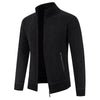 Men's Business Casual Velvet Padded Plus Size Cardigan Sweater