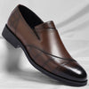 Men's Slip-on Casual Leather Shoes Low-top Business Formal Wear