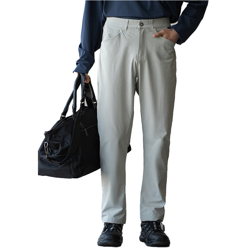 Fashion Men Quick-dry Casual Suit Pants