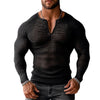 Men's Fashion Transparent Mesh Hollow Top