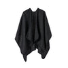 Black Paillette Classic Style Wool Shawl