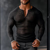 Men's Fashion Transparent Mesh Hollow Top