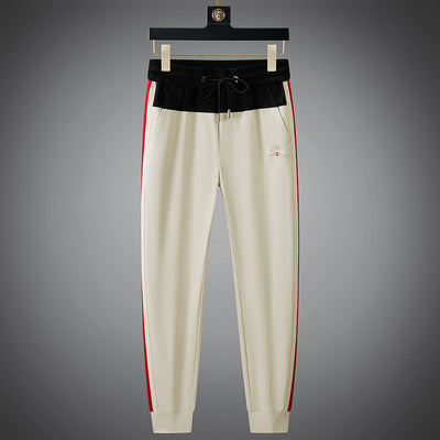 Color Contrast Patchwork Thin Sweatpants For Men