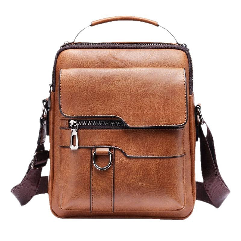 Men's One Shoulder Retro Business Crossbody Bag