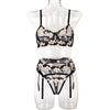 Mini Flowers Steel Ring Embroidery Three-piece Set 3016