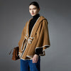 New Double-faced Woolen Goods Hooded Shawl