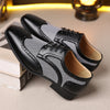 Imitation Houndstooth Men's Shoes Casual Leather Shoes