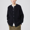 Men's Round Neck Loose Casual Trend Coat Black Sweater