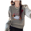 Idle Style Simple Temperament Small Flower Dog Pullover Sweater