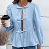 Casual Loose Buckle Shirt Top For Women
