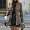 Women's Fashionable Double-breasted Mid-length Coat