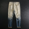 Retro Patchwork Motorcycle Jeans Men