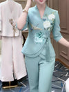 Summer New Bootcut Trousers Two-piece Set