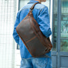 Men's Messenger Bag Sports Leather Outdoor