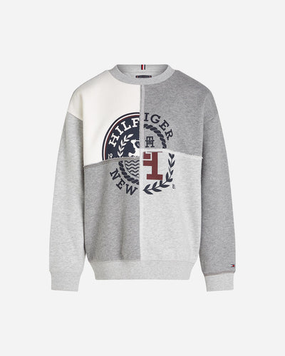Tommy Hilfiger Color Block Jr - Felpa - Grigio
