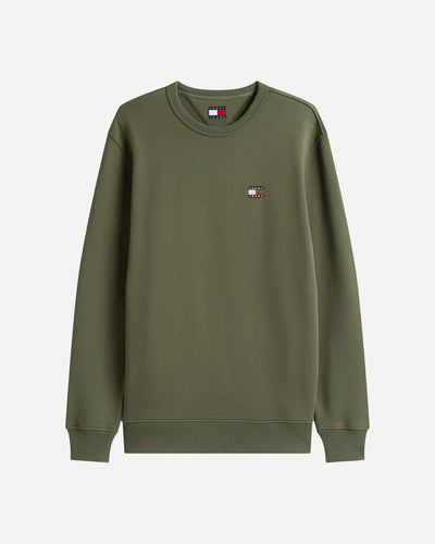 Tommy Hilfiger Badge M - Felpa - Uomo - Verde